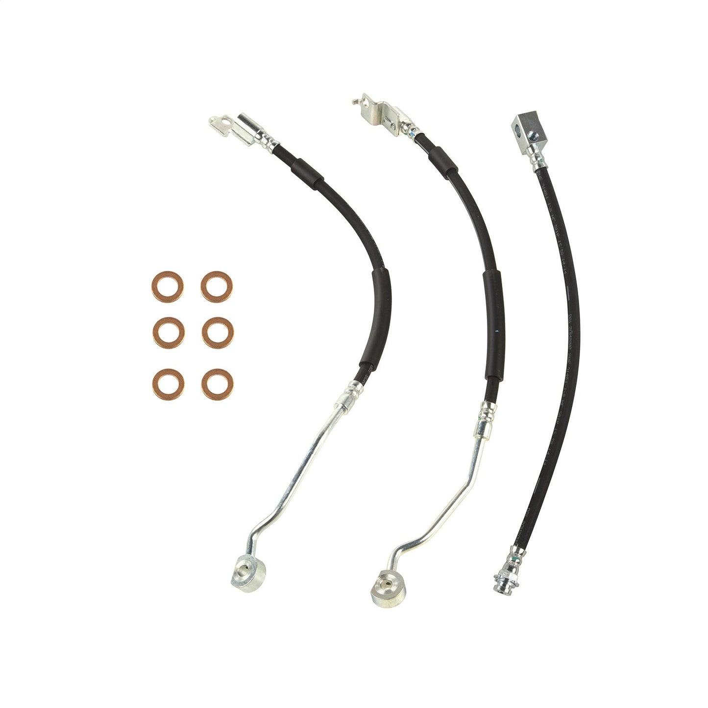 Brake Hose Kit Includes Brake Hoses Copper Washers 1990-1994 Jeep Wrangler YJ OMIX