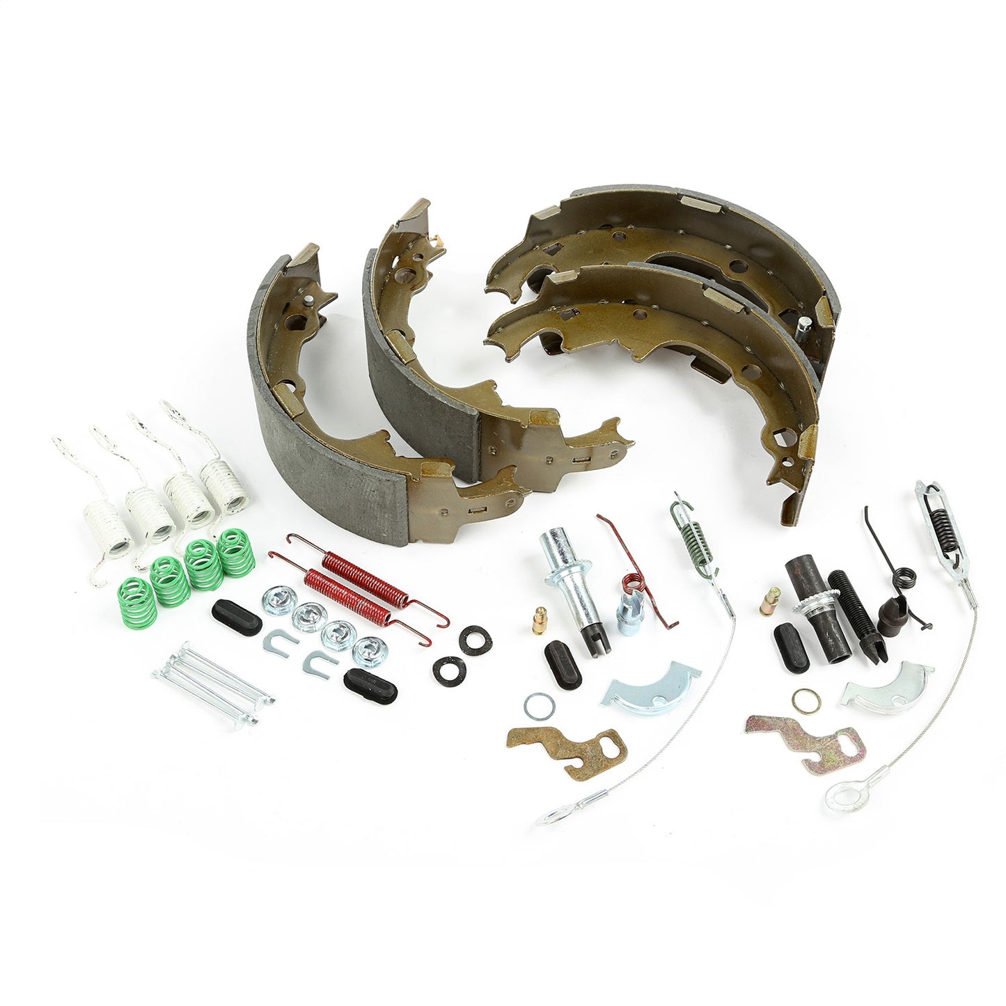 Drum Brake Service Kit Includes 9X2.5 Inch Rear Brake Shoes Self-Adjusting Hardware Springs Levers 1990-March 9, 2000 Jeep Cherokee And Wrangler OMIX-1