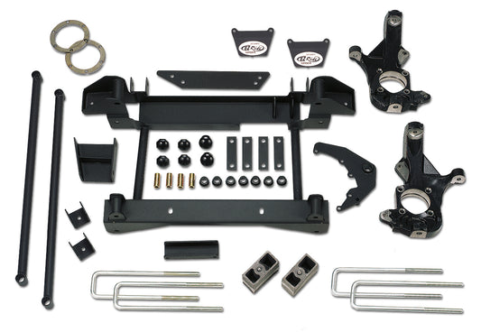 6 Inch Lift Kit 01-06 Silverado/Sierra 3500 / 3500HD w/1 Piece Sub Frame Tuff Country-1
