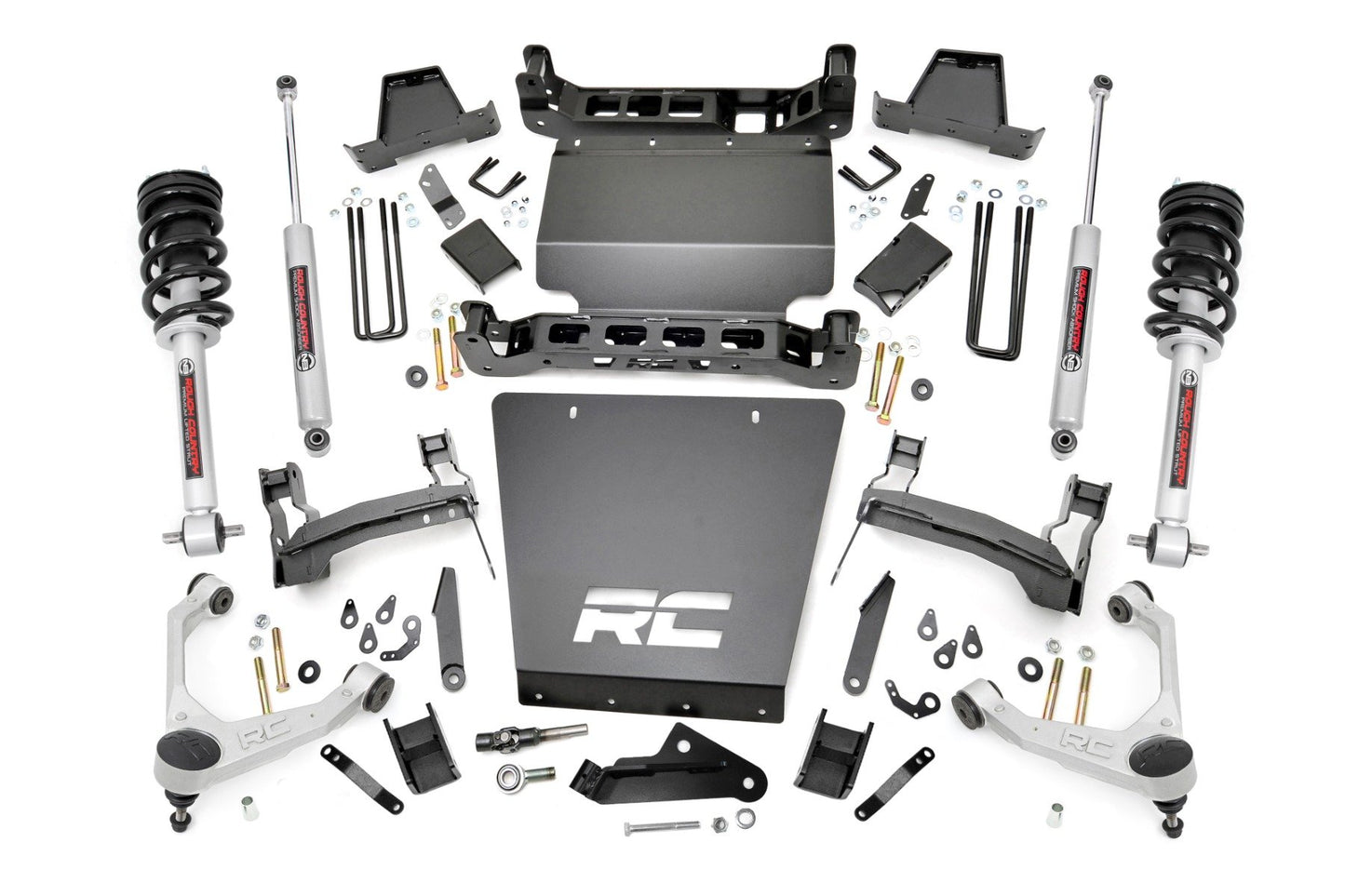 7 Inch Stamped Steel LCA Lift Kit | Forged UCA | Bracket | N3 Struts | Chevy/GMC 1500 (16-18) Rough Country