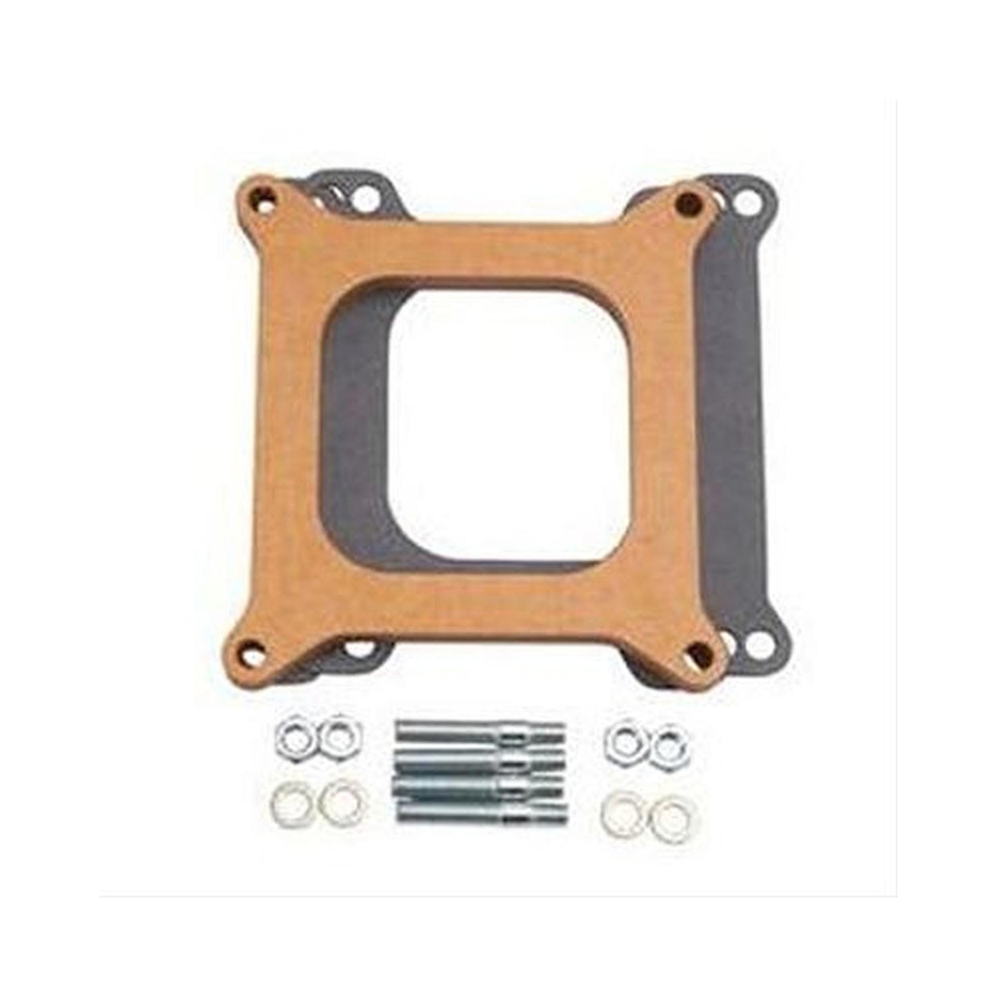 Intake Manifold Spacer for 4150 Flange Open 1/2 Height Phenolic Spacer Holley-1
