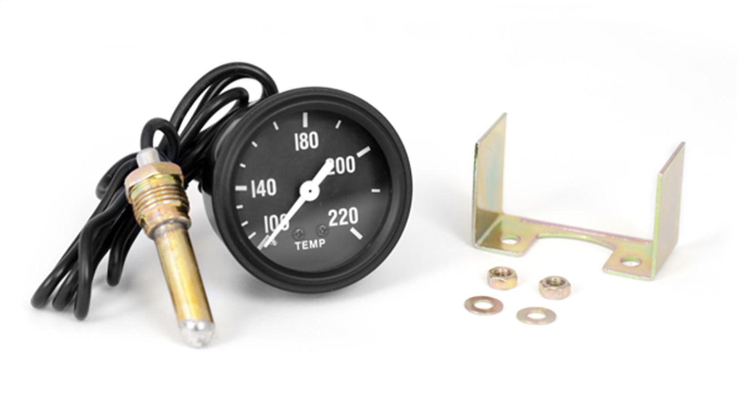Temperature Gauge Black Face w/White Pointer 100-220 Temp 1941-1945 Mb And Ford Gpw And 1945-1947 CJ2A (2 OMIX