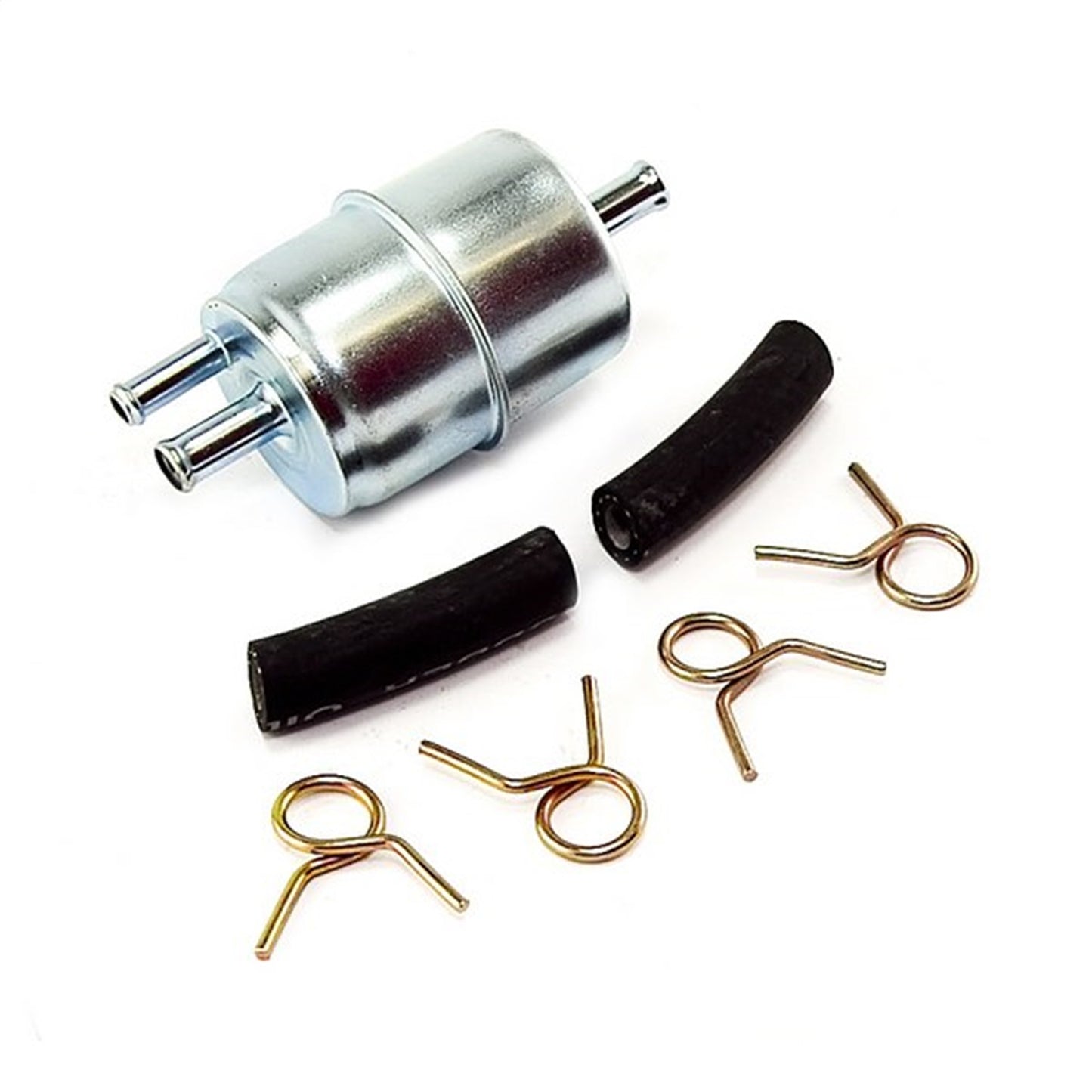 In-Line Fuel Filter Kit Includes Hoses/Clamps Dual Outlet 1972-1983 CJ5 OMIX