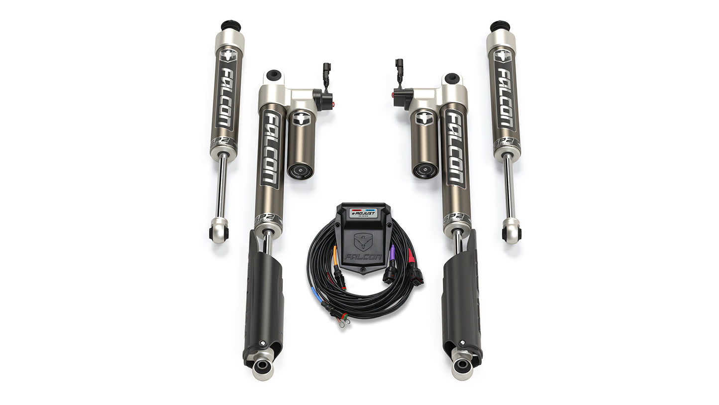 2017+ Ford F-250 4x4Sport e-Tow-Haul Shock Kit 0-2.0 Inch Level Falcon Shocks