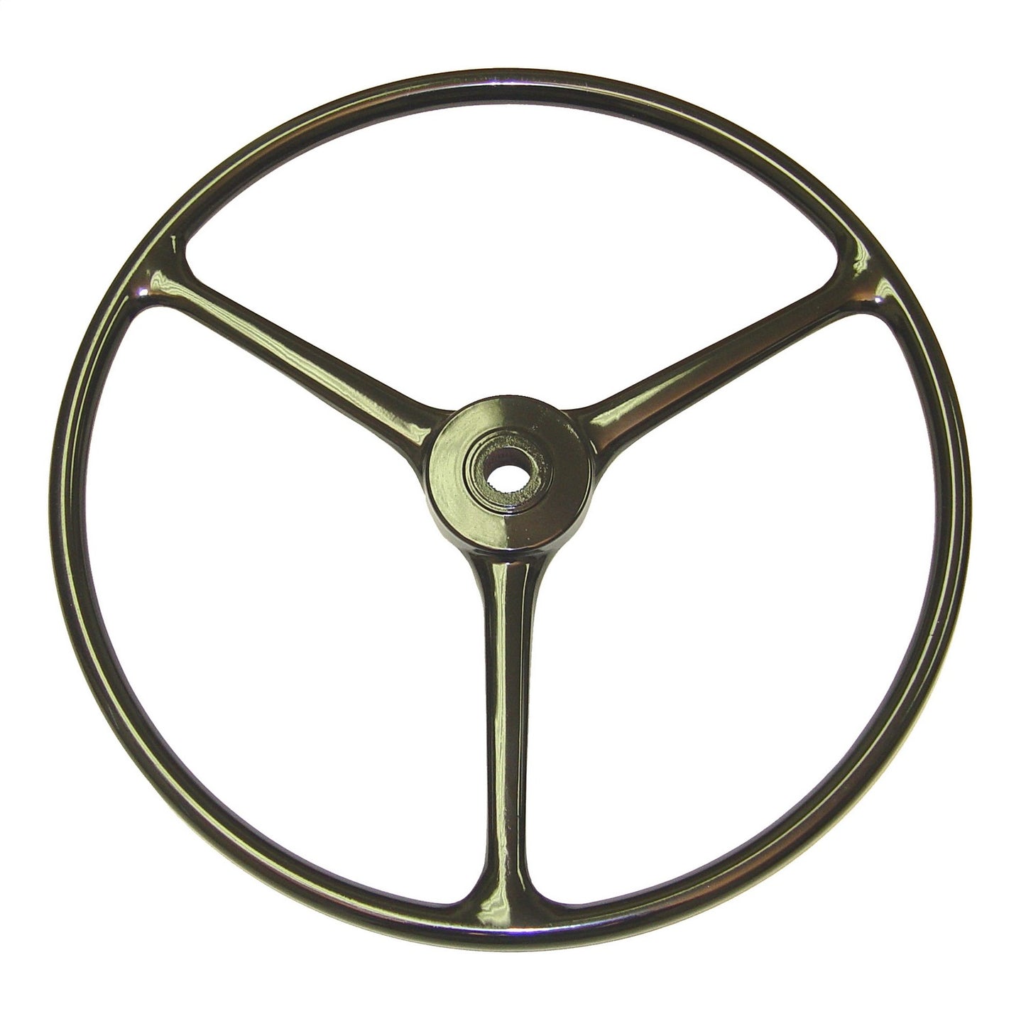 Steering Wheel 3-Spoke Black 1946-1949 CJ2A 1949-1953 CJ3A 1953-1964 CJ3B 1950-1952 M38 1952-1957 M38A1 OMIX