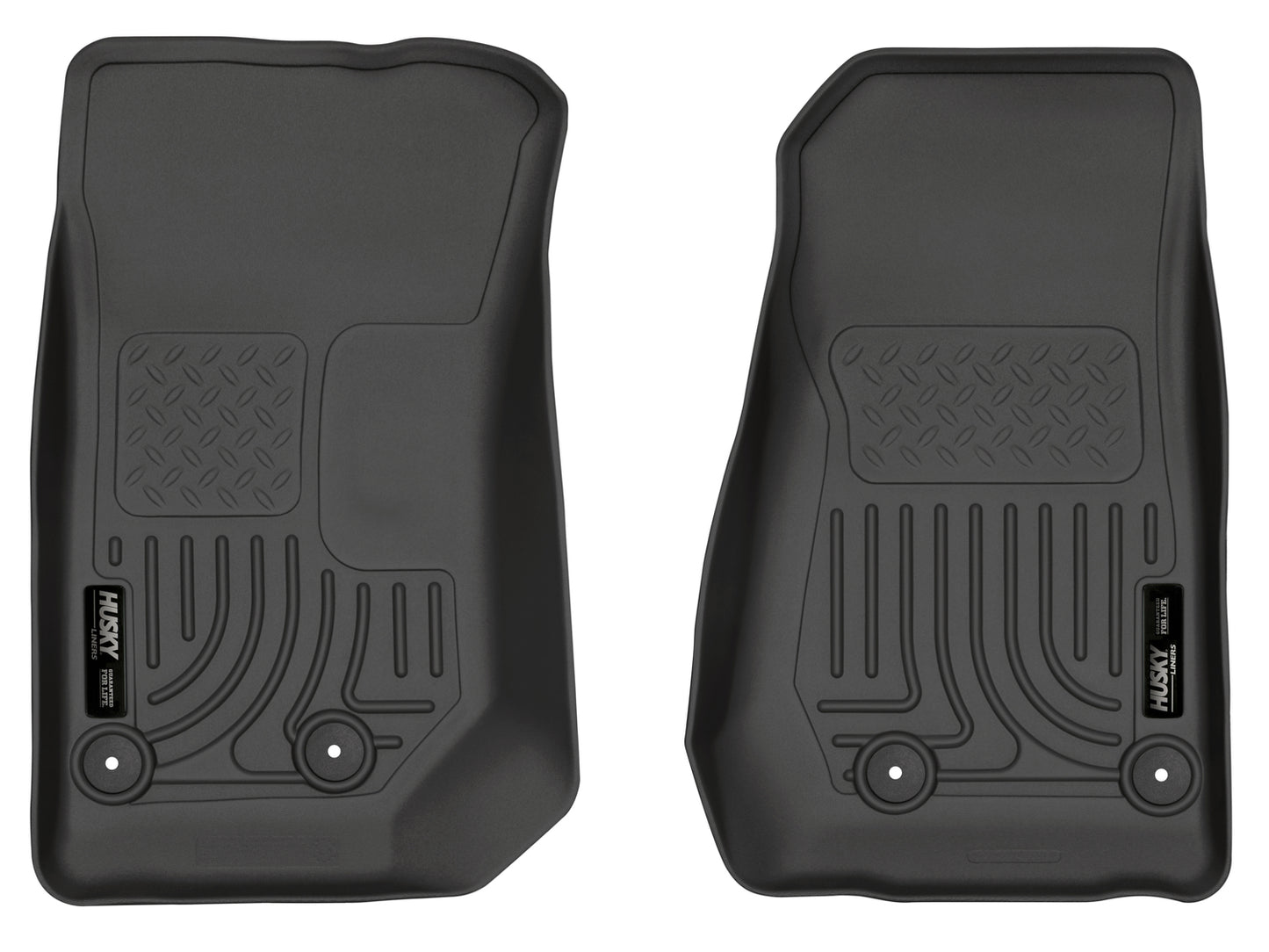 Weatherbeater Front Floor For 2014-2017 Jeep Wrangler 2018 Jeep Wrangler Husky Liners