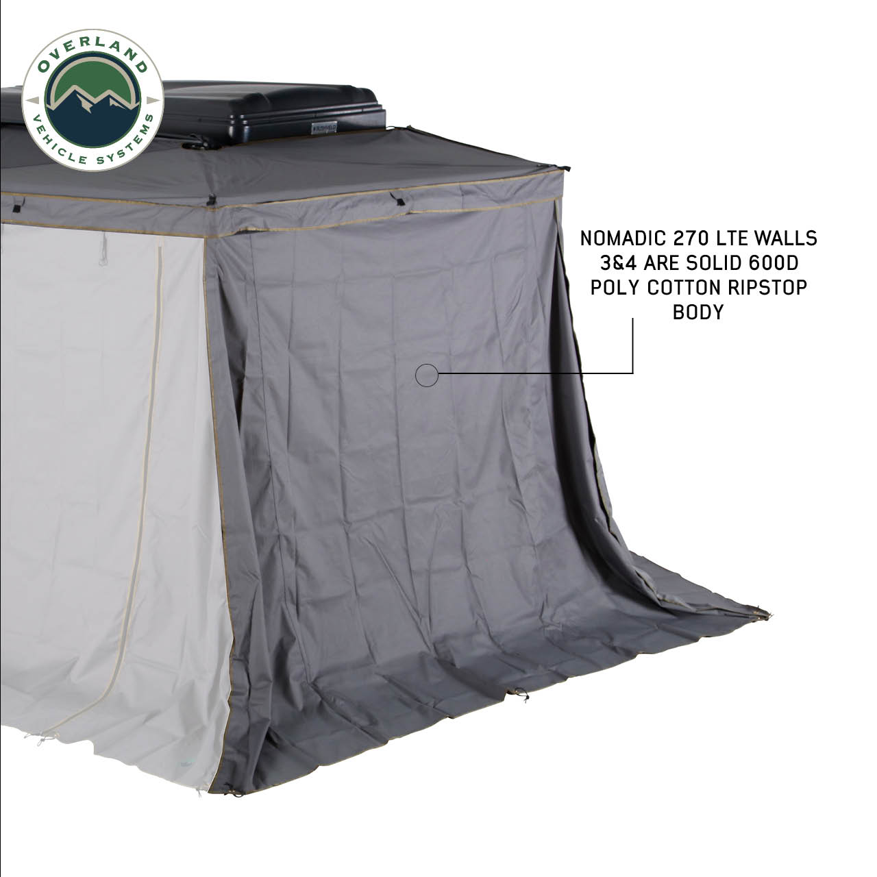 Driver Side Walls 3 & 4 - OVS 270 LTE Awning Wall Kit Overland Vehicle Systems-2