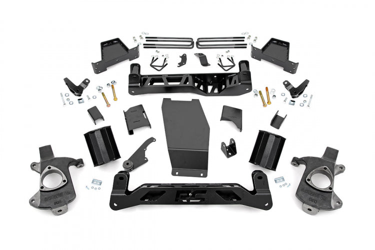 Rough Country 7 Inch GMC Suspension Lift Kit 14-16 Sierra 1500 Denal 4WD w/MagneRide Rough Country