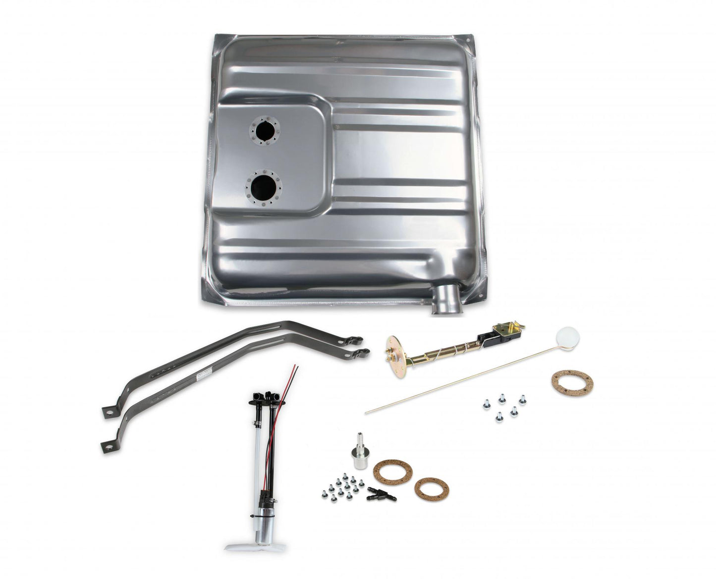 Fuel Tank System 255 LPH 1955-1956 Chevy Coupe Sedan, Coated Steel, , Gas Holley Sniper EFI-18