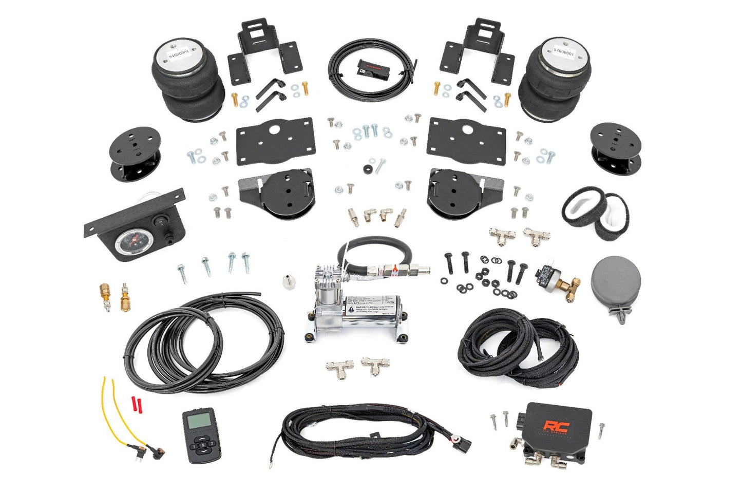 Air Spring Kit w/compressor | Wireless Controller | 4 Inch Lift Kit | Ram 1500 (19-25) Rough Country