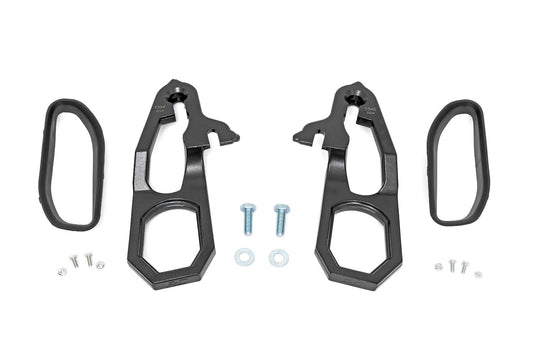 Tow Hook Brackets & Bezel Combo | Ram 1500 2WD/4WD (2019-2021) Rough Country