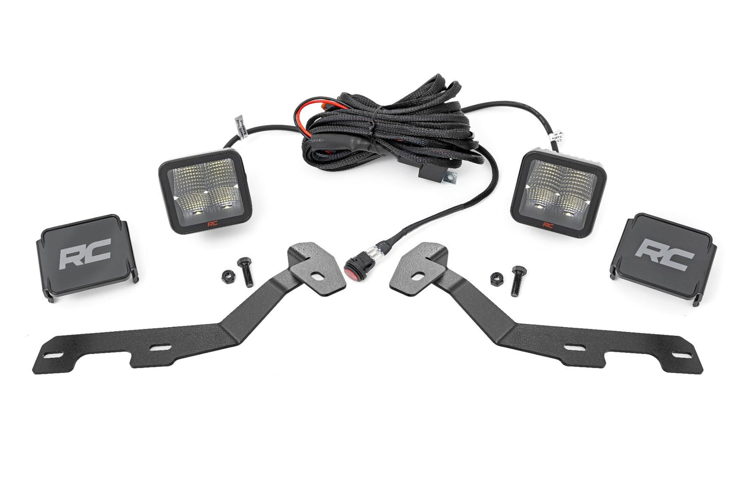 LED Light Kit | Ditch Mount | 2" Spectrum Pair | Spot | Ram 1500 (19-25) Rough Country