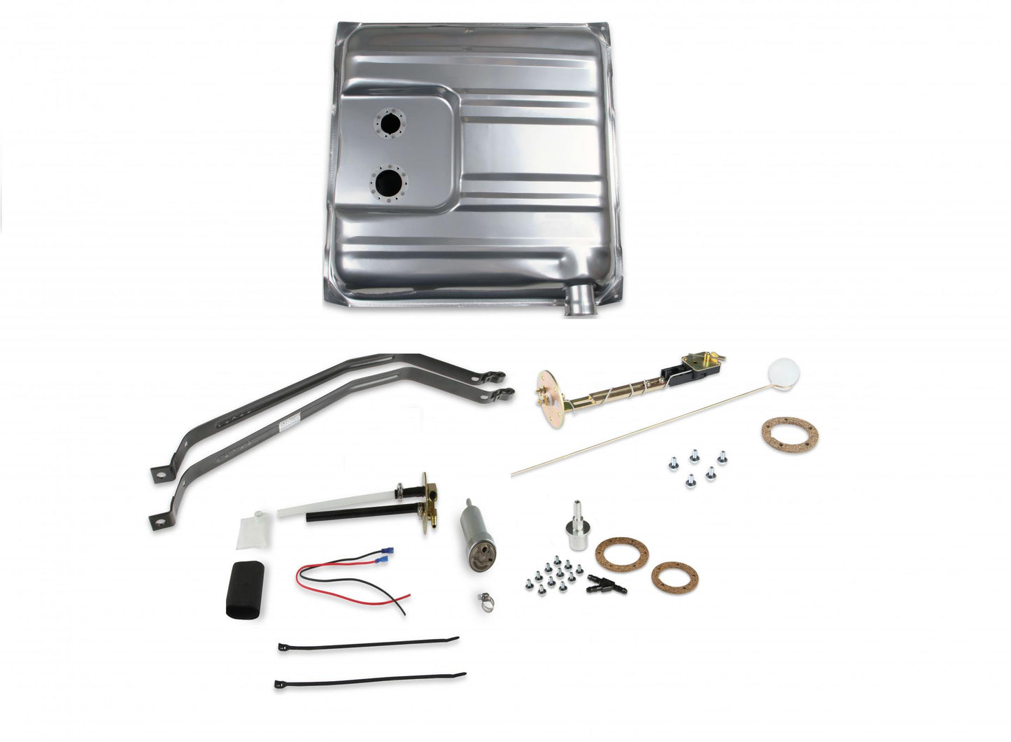 Fuel Tank System 400 LPH 1955-1956 Chevy Coupe Sedan Coated Steel Gas Holley Sniper EFI-15