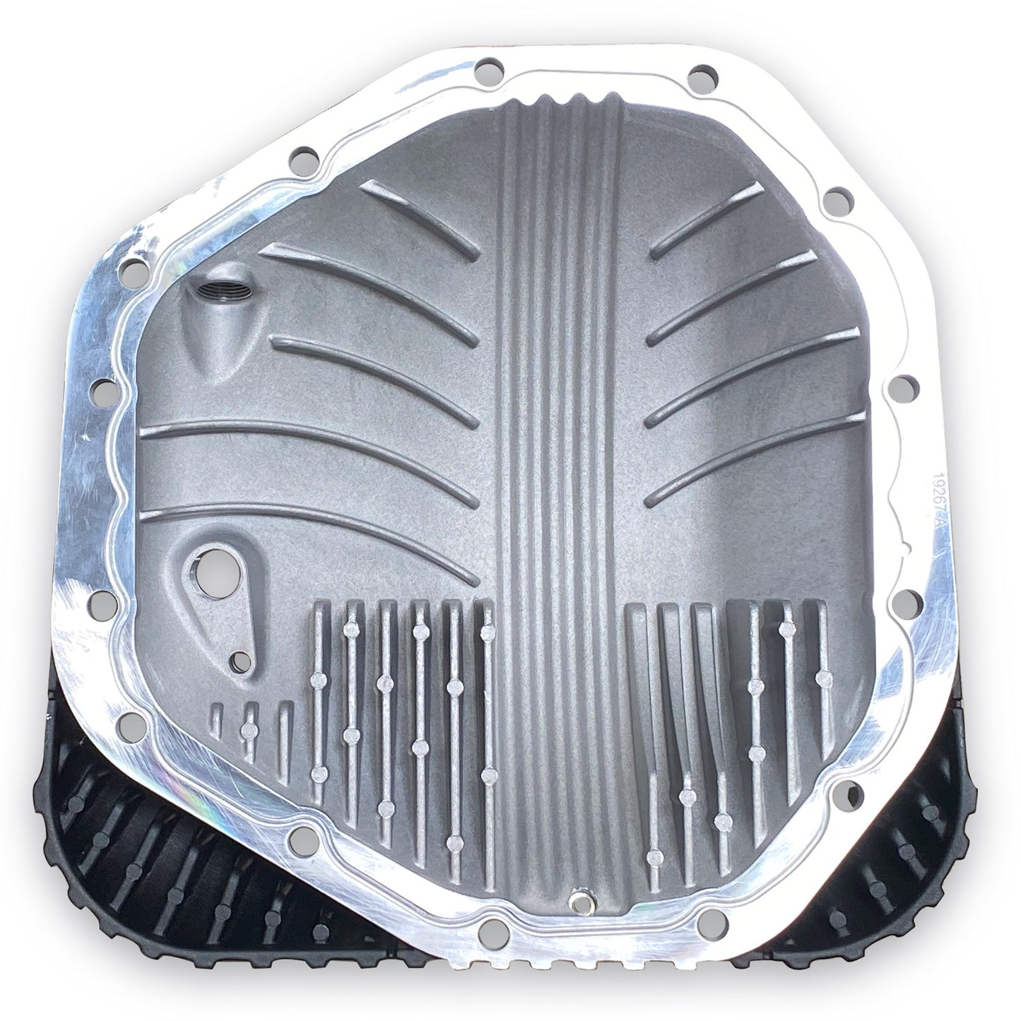 Ram-Air Differential Cover Kit Satin Black/Machined w/Hardware for 17-24 Ford F250 HD Tow Pkg and F350 SRW with Dana M275 Rear Axle Banks Power-2