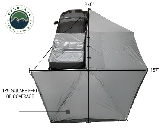 Freestanding 270 Degree Awnings For Mid - High Roofline Vans Overland Vehicle Systems-1