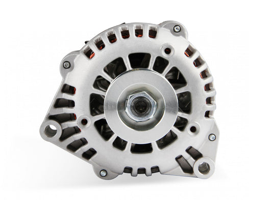 Alternator with 105 Amp Capability Smaller Lighter Alternator for Use with Accessory Brackets This Alternator Is Recommended for Use with the LS Low-Mount Accessory Brackets But CAN Also Be Used Where Clearance Matters on All Other LS Brackets Holley-1