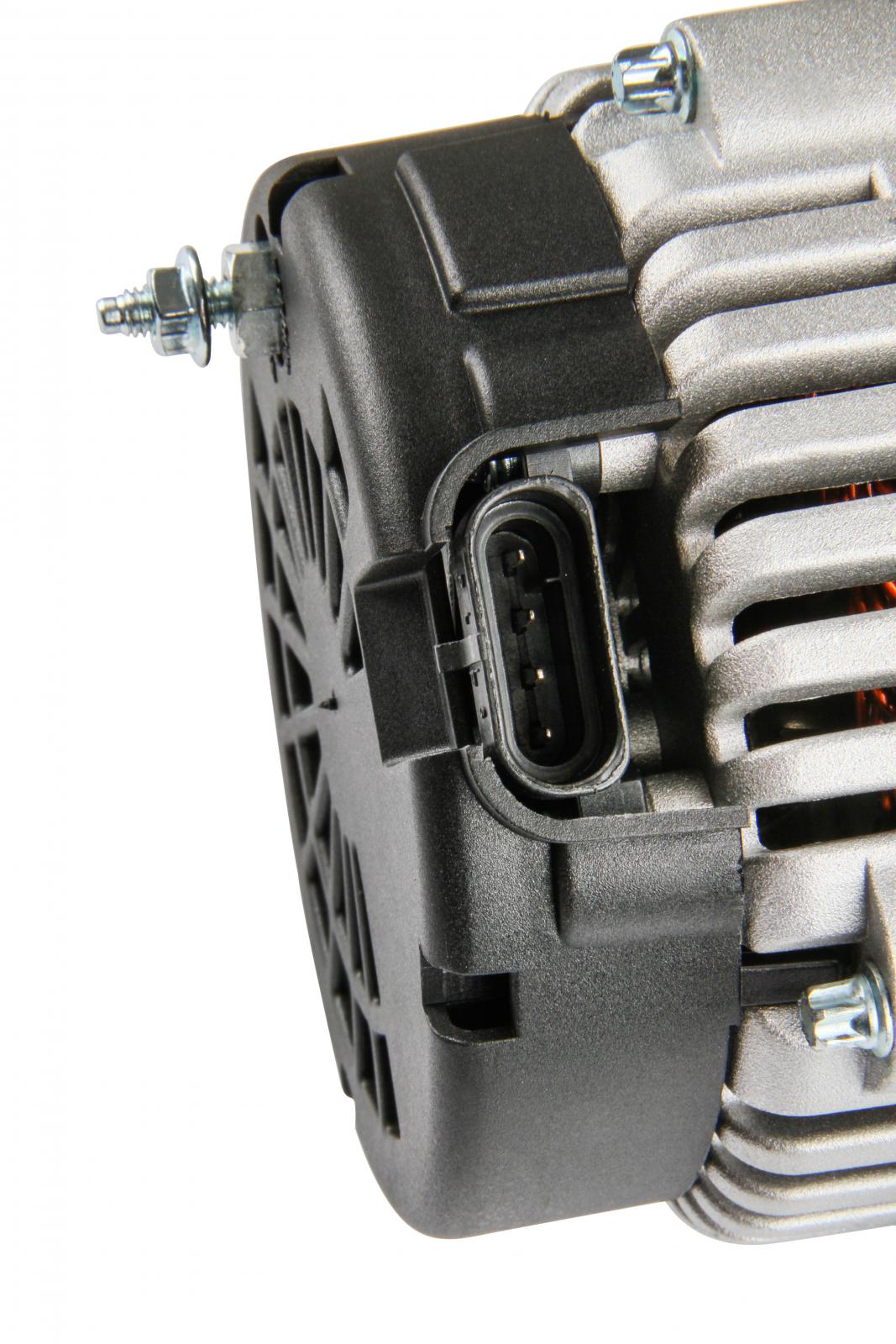 Alternator with 105 Amp Capability Smaller Lighter Alternator for Use with Accessory Brackets This Alternator Is Recommended for Use with the LS Low-Mount Accessory Brackets But CAN Also Be Used Where Clearance Matters on All Other LS Brackets Holley-4