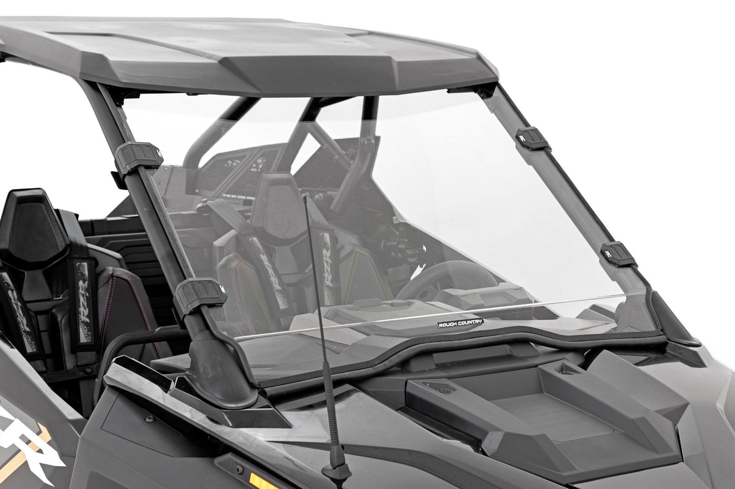 Full Windshield | Scratch Resistant | Polaris RZR Turbo R 4 Rough Country