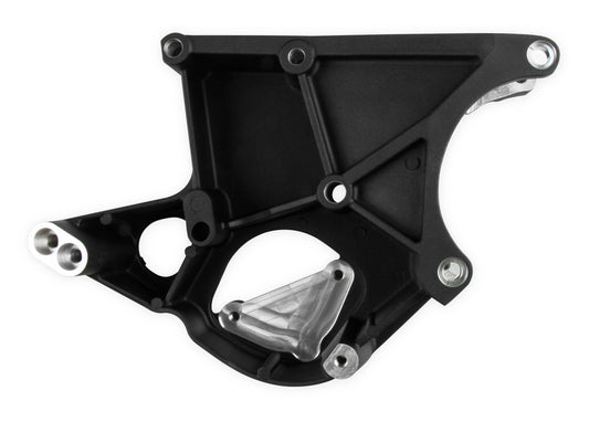 LS/LT High-Mount Alternator & Power Steering Pump Accessory Drive Kit Driver's Side Bracket-Black Finish Includes Alternator, Power Steering Pump & Pulleys Holley-1