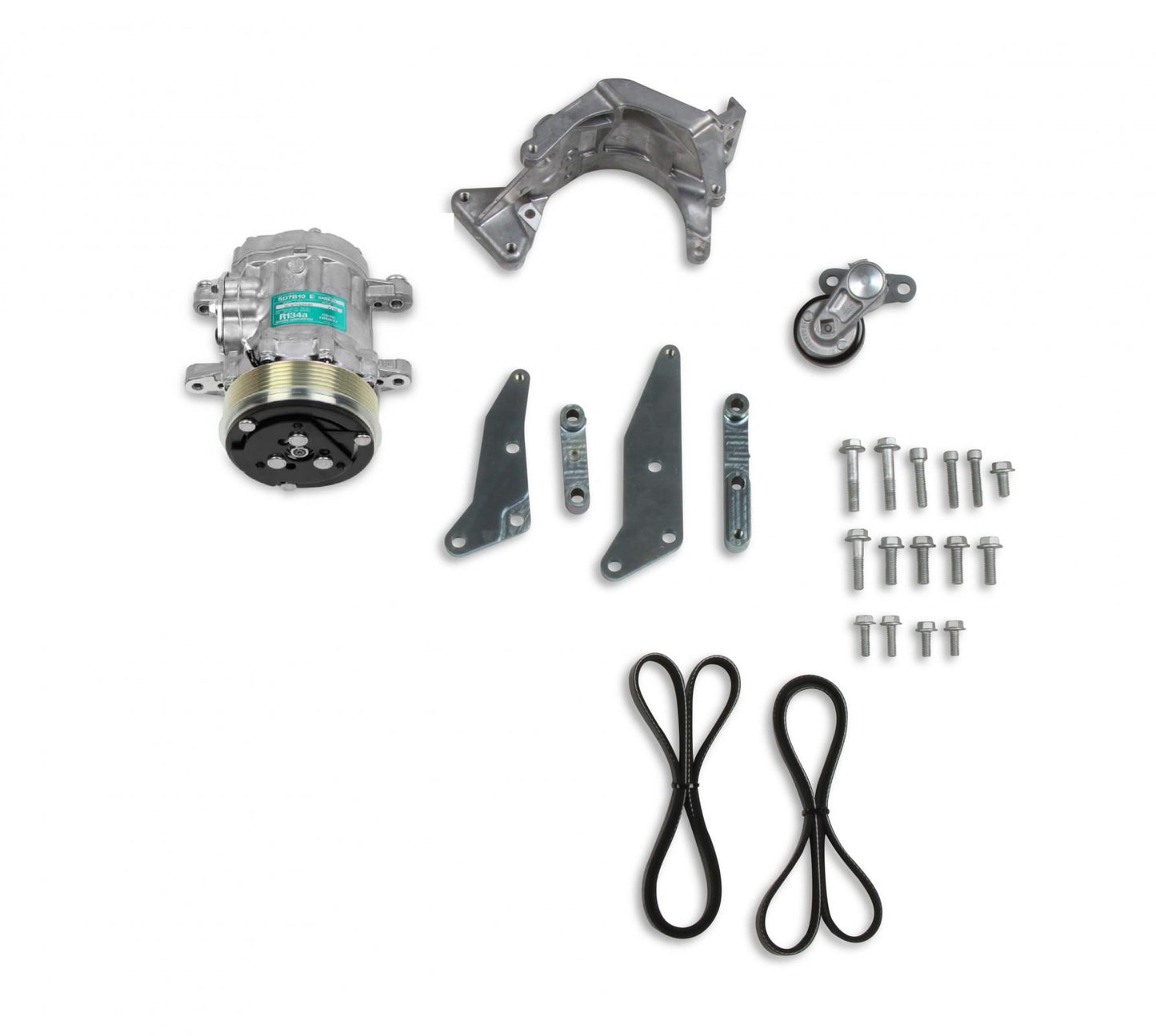 Low-Mount LS Drive System (A/C) W/ Sanden SD7 Compressor Passenger's Side Holley-10
