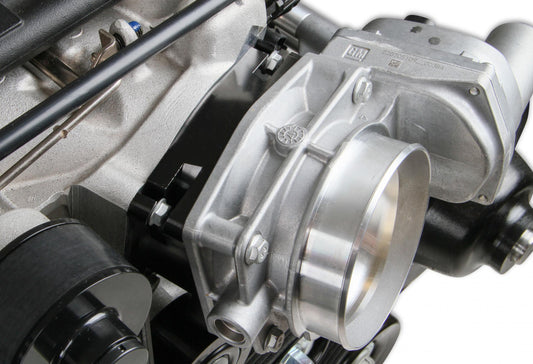 Premium Mid-Mount Complete Accessory System GM Gen V LT5 Dry Sump Engines Black Finish Complete GM Gen V LT5 Accessory Drive System W/ Alt, P/S, A/C, Water Pump, Belts, and Hardware Holley-1