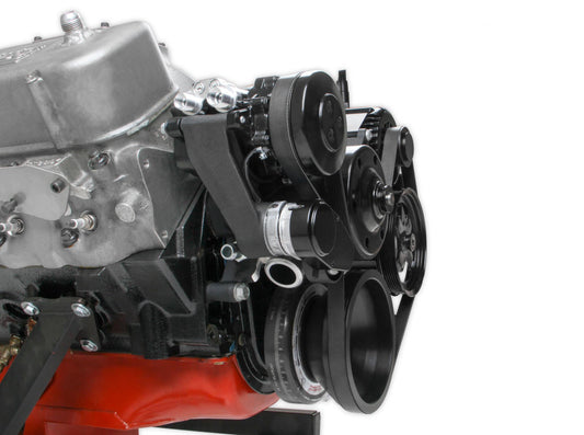 Big Block Chevy Mid-Mount Complete Accessory System Big Block Chevy Mid-Mount Complete Accessory System- Natural Finish Holley-1