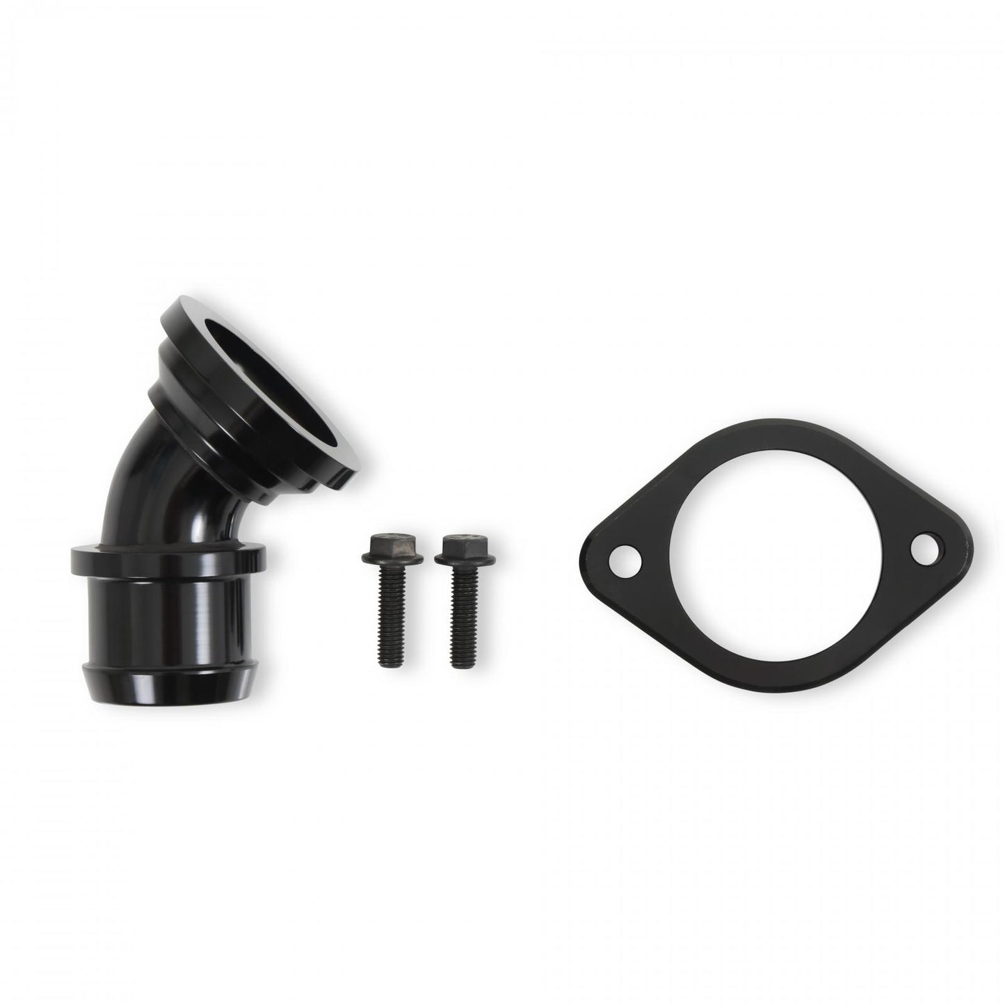 Godzilla High-Mount Accessory Drive OE Oiling System Base Kit Black Fits Ford 7.3L Godzilla Includes Timing Cover/coolant Manifold, Water Pump, and Alternator Bracket Holley-11