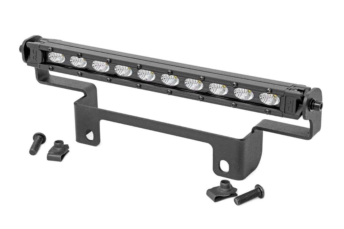 LED Light Kit | Bumper Mount | 10" Black Slimline | Honda Pioneer 1000-5 Rough Country