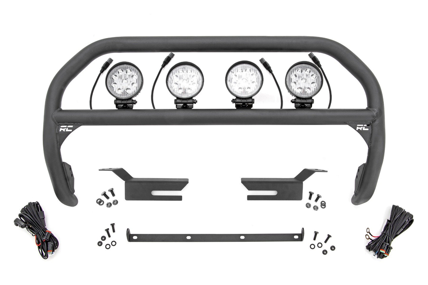 Nudge Bar | 4 Inch Round Led (x4) | Ford Bronco 4WD (2021-2024) Rough Country