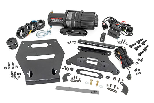 LED Light | Winch Mount | RS4500S | 10" Black Slimline | Polaris RZR Pro R Rough Country