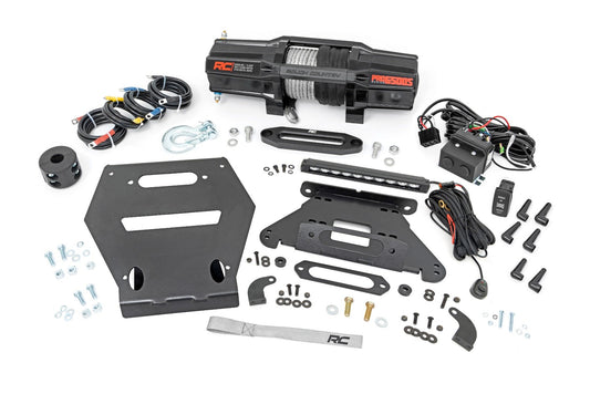 LED Light | Winch Mount | RS6500S | 10" Black Slimline | Polaris RZR Pro R Rough Country