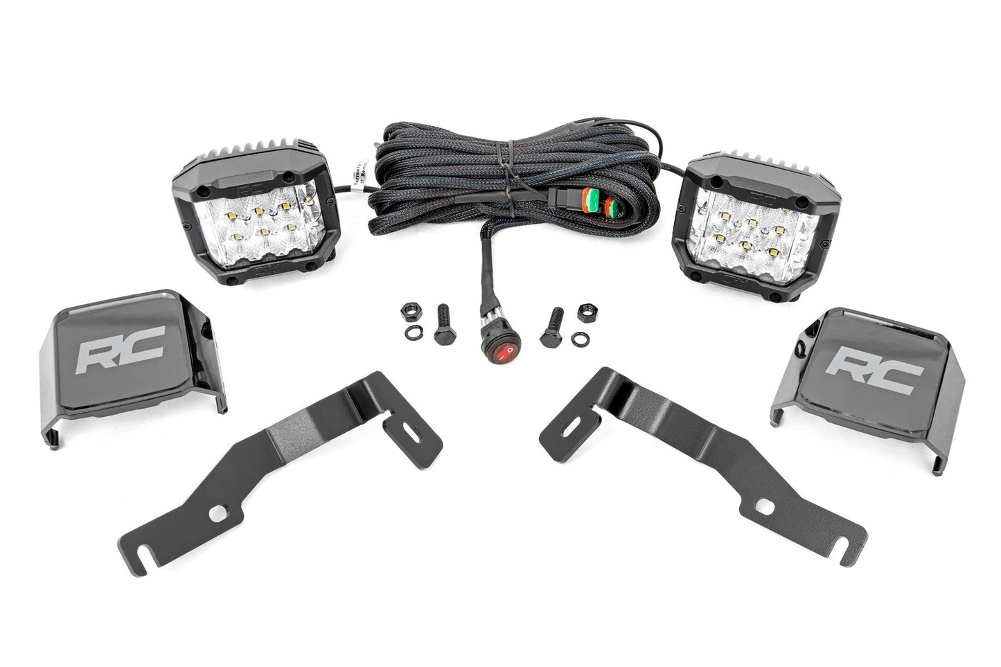 LED Light Kit | Ditch Mount |  3" OSRAM | Wide | Toyota Tacoma 2WD/4WD (2024) Rough Country
