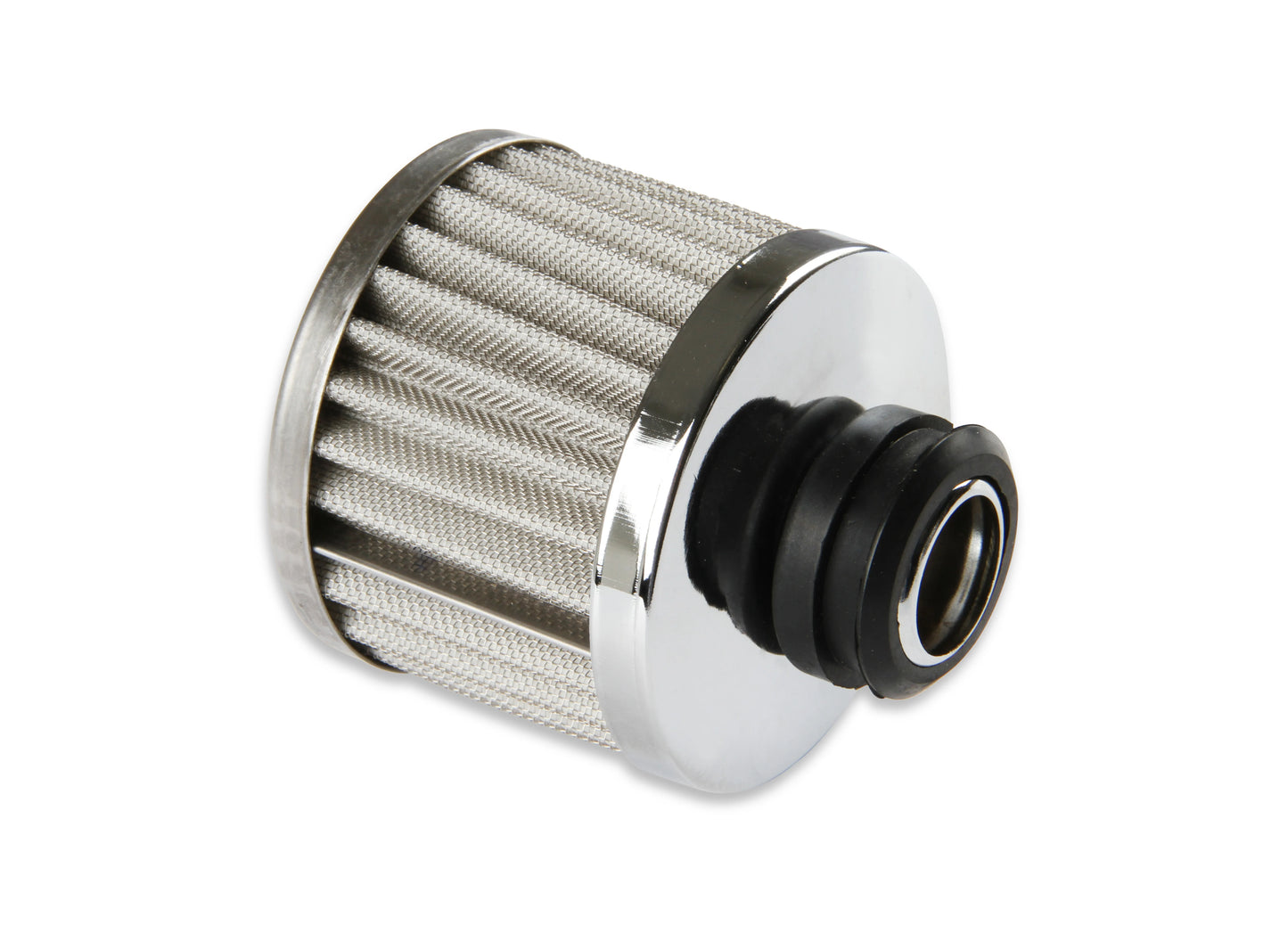 Chrome Valve Cover Breather Push On Style Fits Valve Covers with a 1.22 Inch O.D. Hole Mr Gasket-5