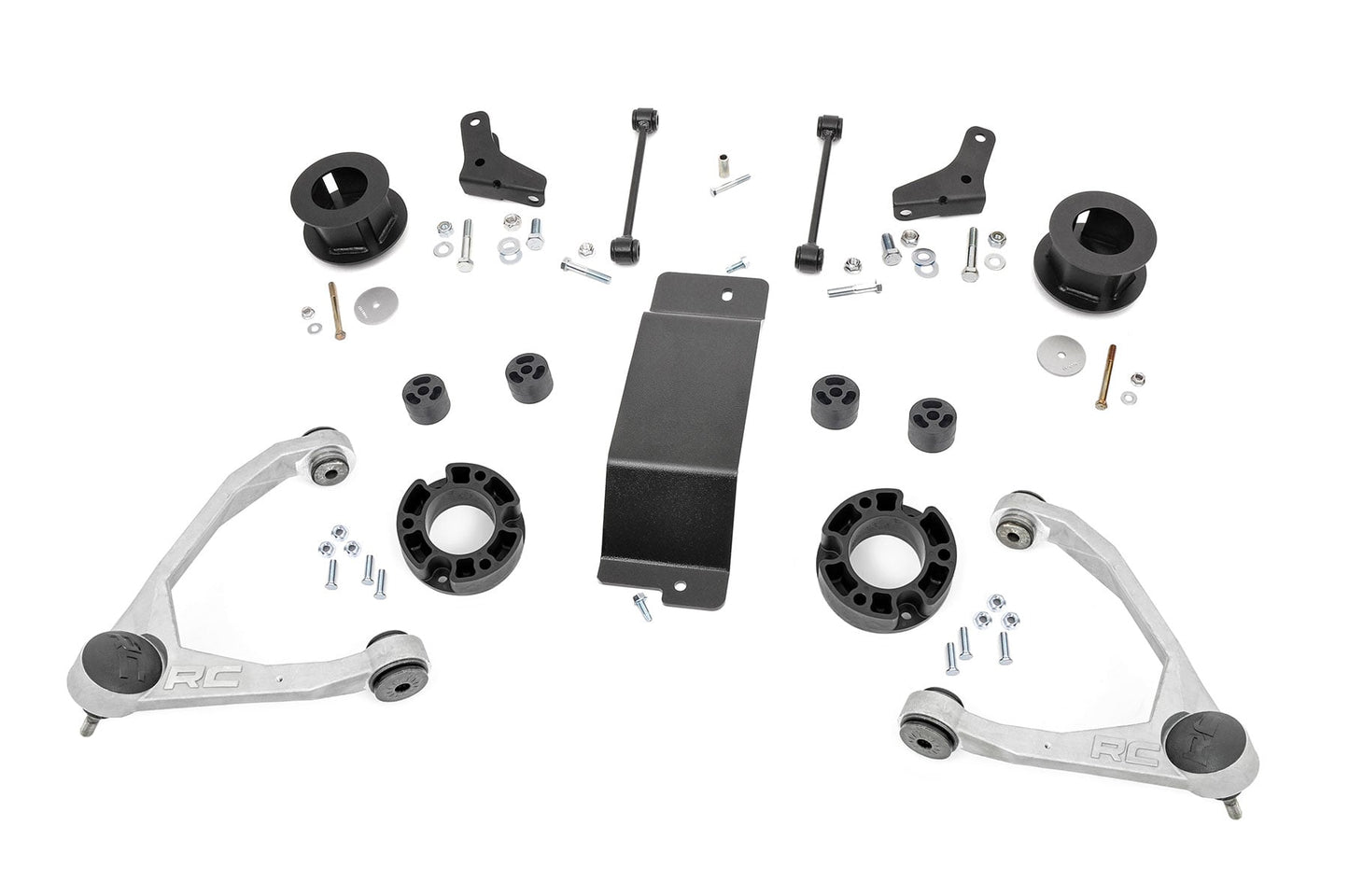 3.5 Inch Lift Kit Forged UCA Red Chevy Avalanche 2WD/4WD (2007-2013) Rough Country