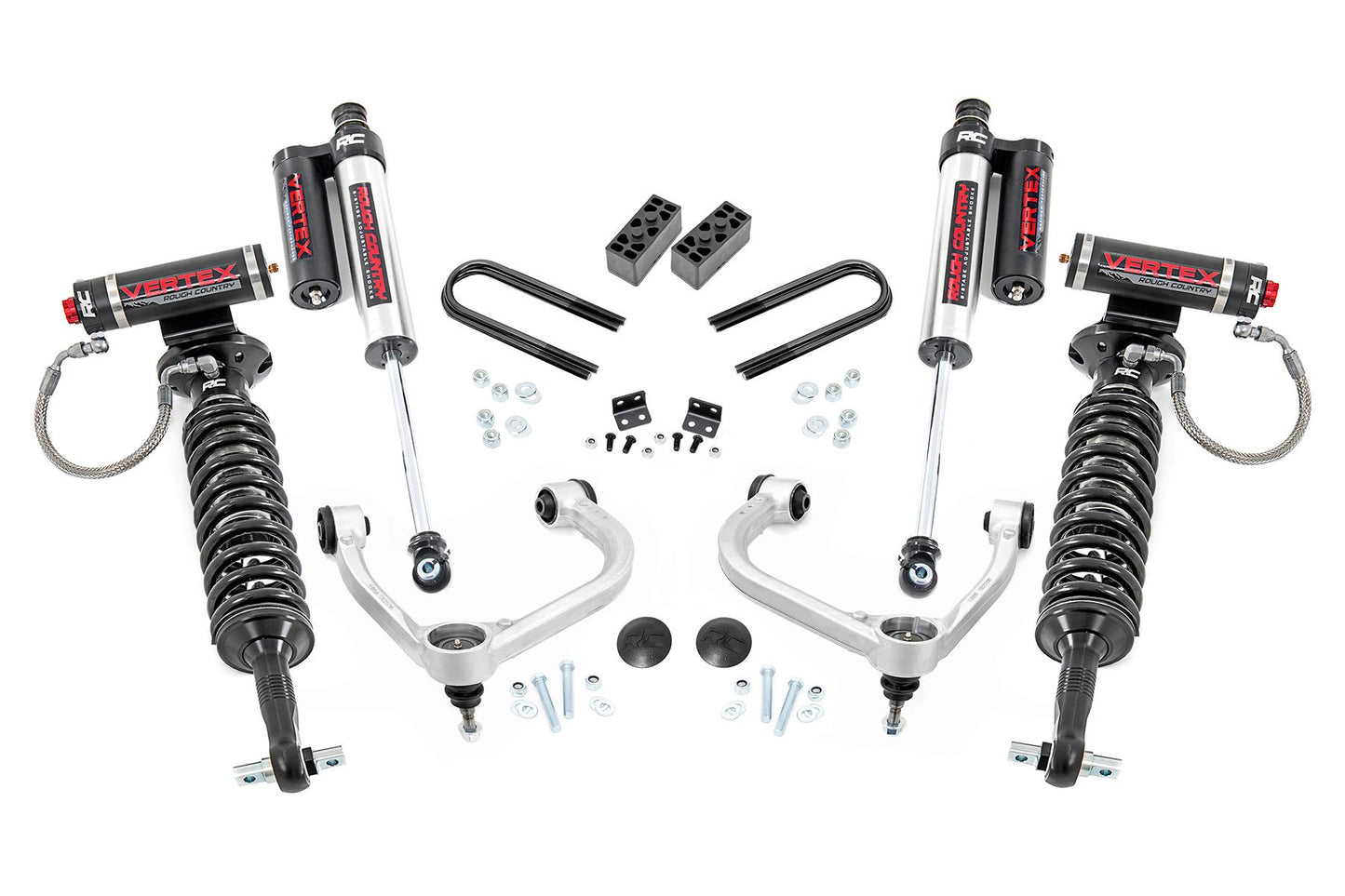 3 Inch Lift Kit | Fabbed UCA | Vertex | Ford F-150 4WD (2021-2024) Rough Country