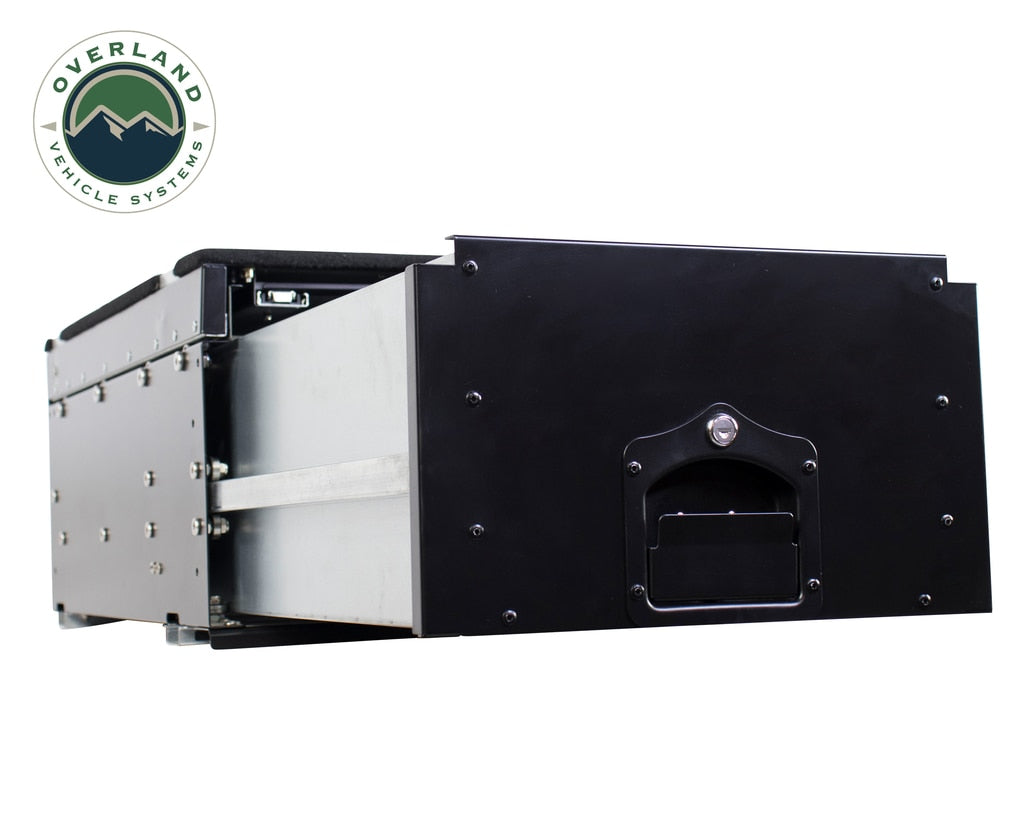 Camping Cargo Box With Slide Out Drawer & Working Station Overland Vehicle Systems-8