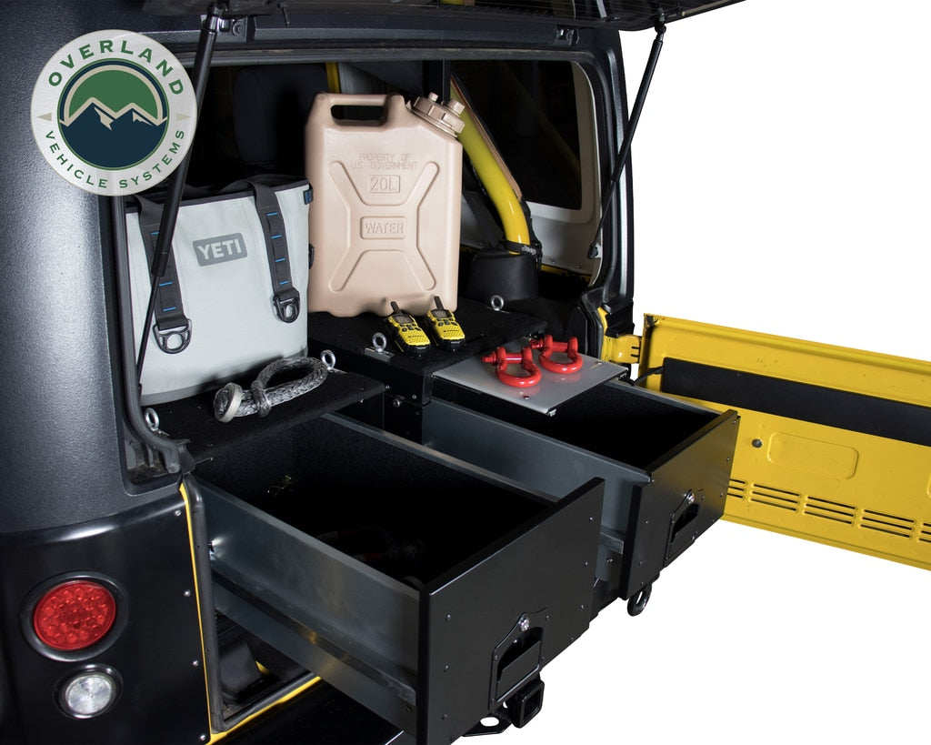 Camping Storage Box Cargo Box With Slide Out Drawer Overland Vehicle Systems-7