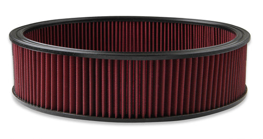 Air Filter Replacement 16 X 4 Red Washable Gauze Filter Air Filter, 16 X 4, Red High Performance Washable Element Holley-1