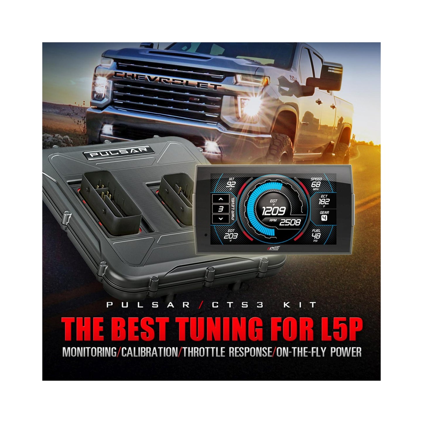 Pulsar V3 6.6L L5P Duramax Pulsar 2017-2019 Chevrolet L5P Duramax Diesel 50 State Legal Edge Products-3
