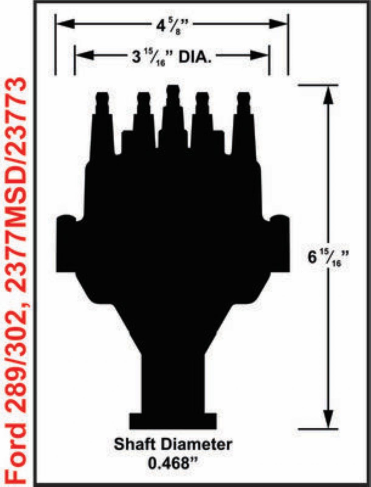 Black Ford 289, 302 Dual Sync Distributor Pro-Billet Dual Sync EFI Distributors With Steel Gear Is Designed To Work With Holley Efi, And Other Sequential EFI Systems That Support Hall Effect Crank And Cams Sensor Inputs MSD Ignition-5