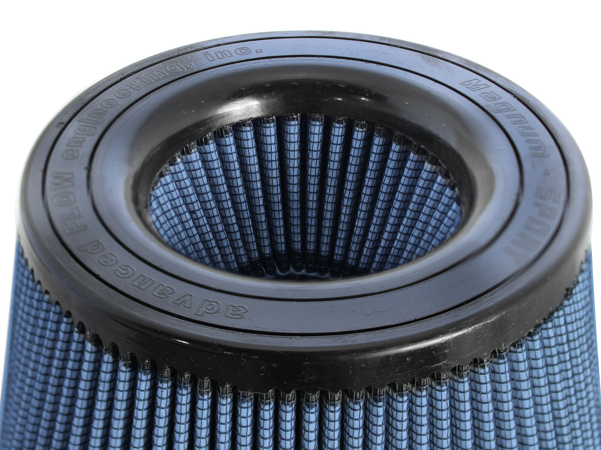 Magnum Force Intake Replacement Air Filter w/ Pro 5R Media 7-1/8 Inch F x (8-3/4 x 8-3/4 ) Inch B x 7 Inch T (Inverted) x 5-3/4 Inch H aFe Power-4