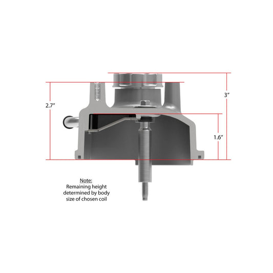 Tall LS Valve Covers Natural Cast Tall LS Valve Covers W/ Coil Mounting Posts, Cast Aluminum Natural Cast Finish Holley-1