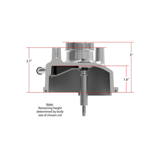 Tall LS Valve Covers Polished Tall LS Valve Covers W/ Coil Mounting Posts, Cast Aluminum Polished Finish Holley-1