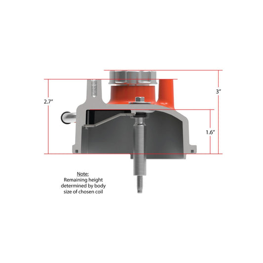 Tall LS Valve Covers Factory Orange Tall LS Valve Covers W/ Coil Mounting Posts, Cast Aluminum Factory Orange Holley-1