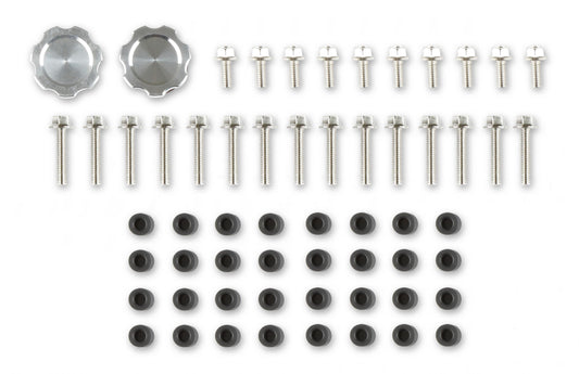 2-Piece Ford Style Valve Cover Gen III/iv LS Chevrolet Gen III/iv LS Cast Aluminum Coil-Mounting Base & Integrated Coil Cover Holley-1