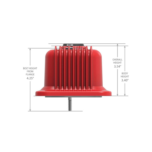 Vintage Finned Valve Cover Script SBC Center Bolt Machined Small Block Chevrolet ZZ6/Vortec Center Bolt Valve Cover Emissions Provision Holley-1