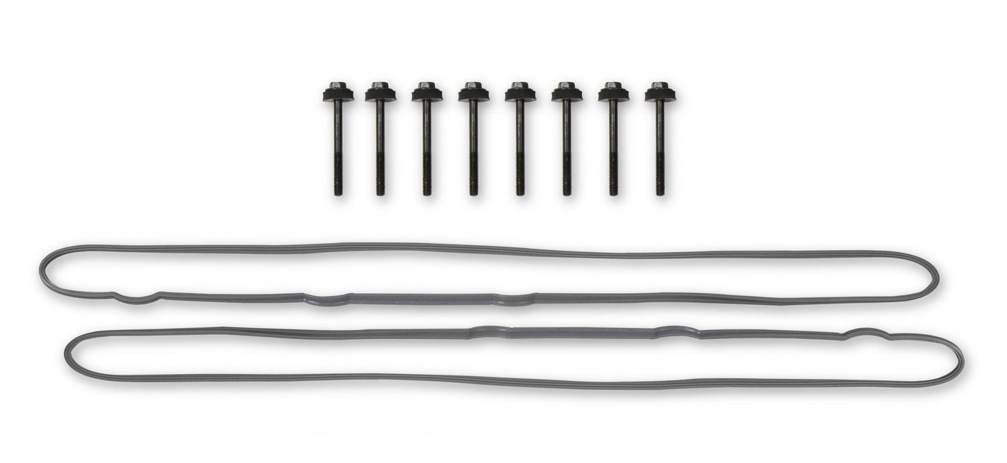 GM Track Series Valve Covers Small Block Chevrolet Gen III/iv LS Satin Black GM Track Series Fabricated Aluminum LS Valve Covers W/oem Coil Stands and Licensed Chevrolet/bowtie Logo Satin Black Finish Holley-7