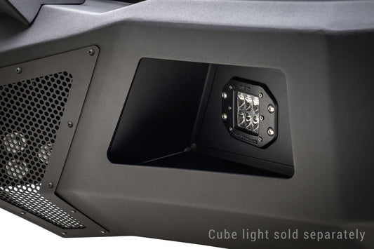 BR5/BR10 Front Light Plates (3x3 Flush Mount) Textured Black 2010-2010 Dodge Ram 2500/3500 2011-2016 Ford F-250/F-350 Go Rhino-1