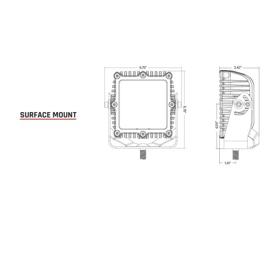Q-Series Spot with Amber PRO Lens Rigid Industries-2