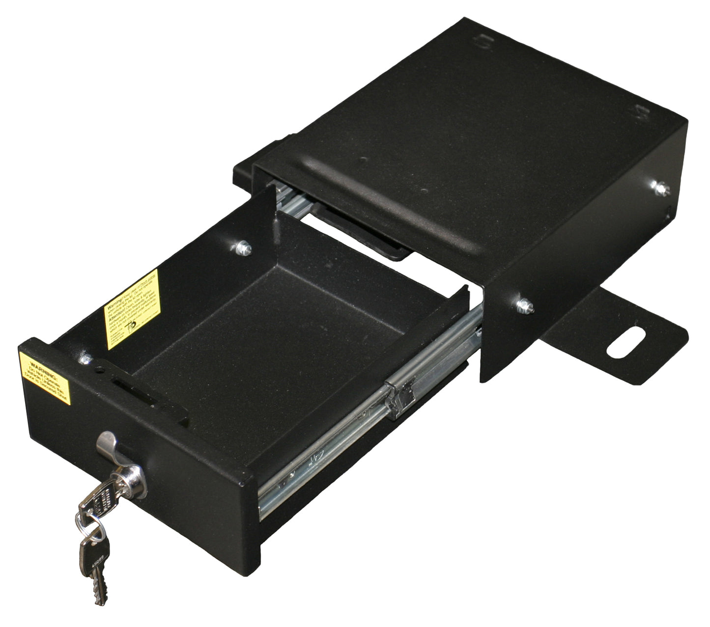 Front Driver Side Underseat Drawer - 03-06 Wrangjer TJ w/ Flip Seat Black Products Tuffy Security-5
